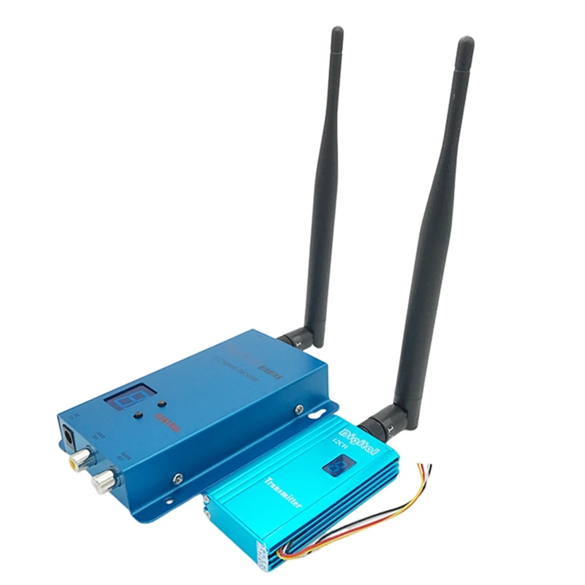 FPV 1.5G 1500mW VTX+VRX Kit 12CH 1.4G/1.5G/1.6G Video Transmitter Receiver for FPV Long Range DroneJAS