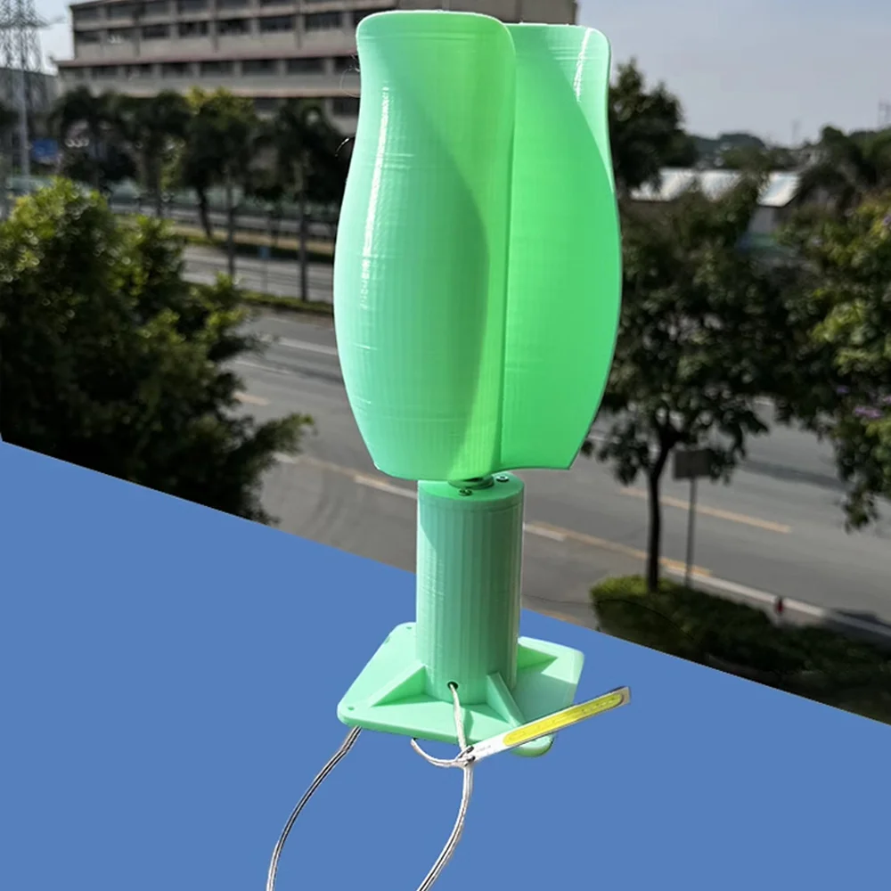 1~12V Permanent Magnet Brushless Wind Turbine Model, 20W Tulip Type Vertical Wind Power Generation