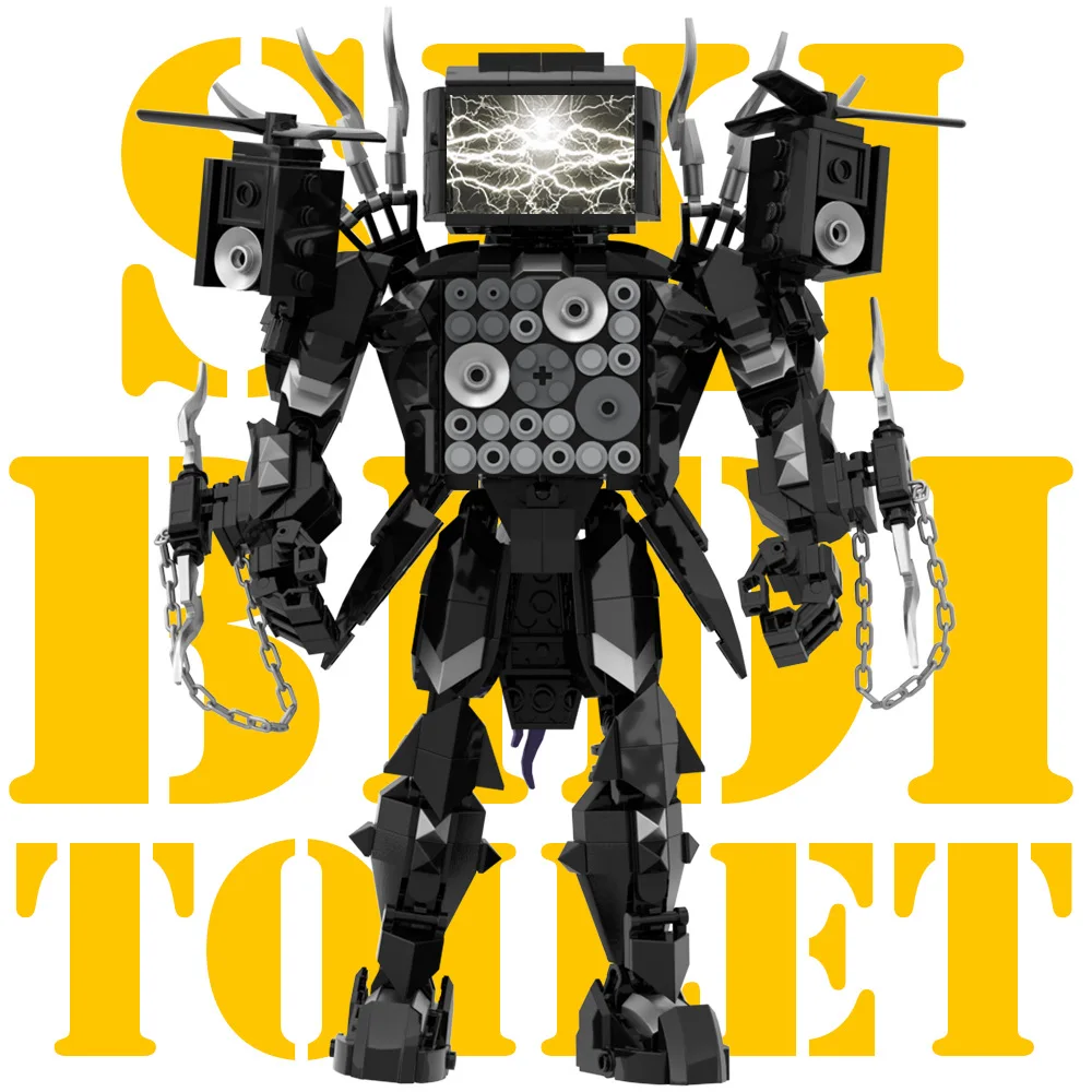 

Skibidi Toileted Titan Zeuse Corps VS Monitor G-Man TVman Building Blocks Animation Figures Lighting Model Toys for Ideas Gift