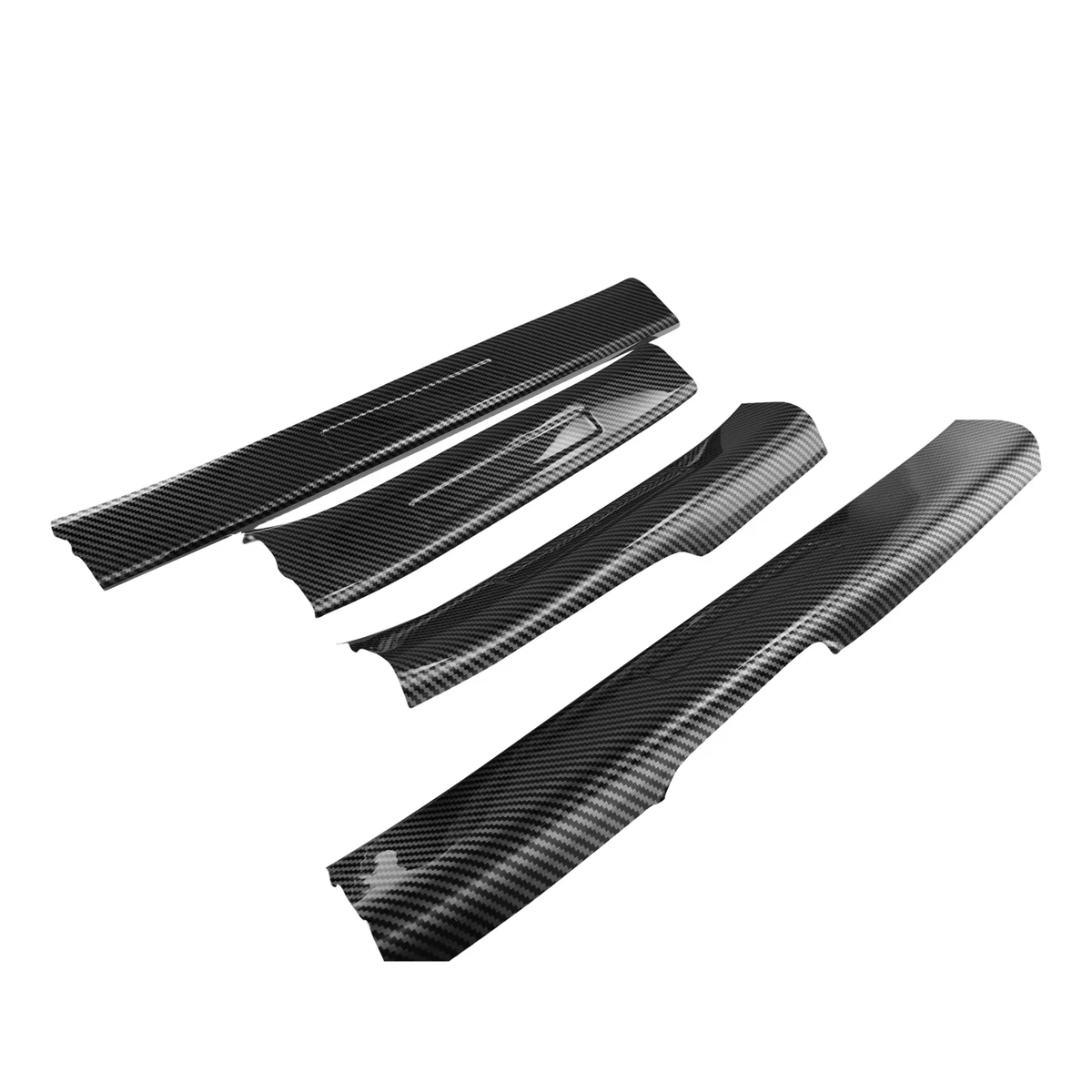 4PCS Inside Door Sill Guards Door Sill Entry Guard Decor Carbon Fiber Color for BYD Dolphin