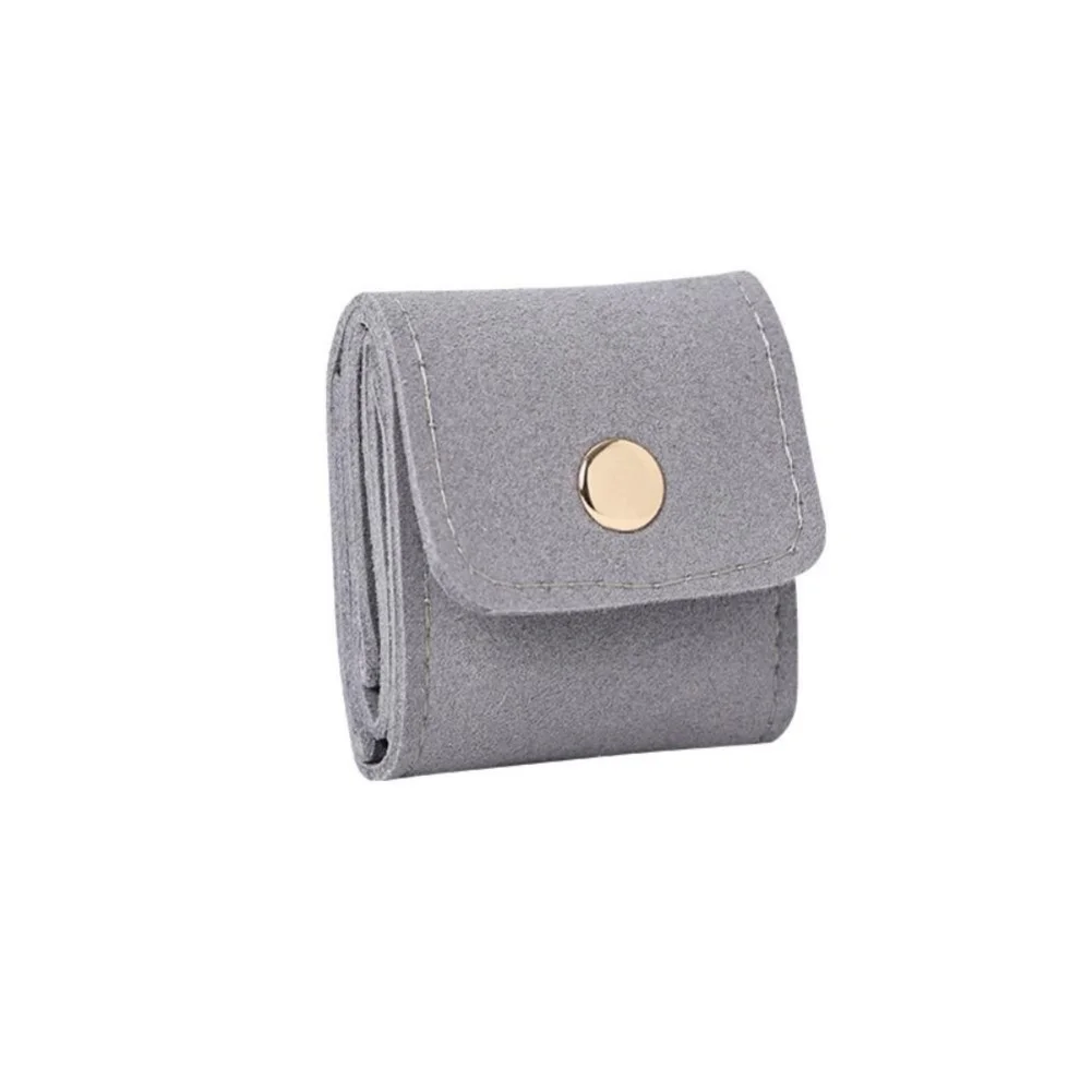 Velvet Interior Travel Jewelry Organizer Bag for Rings Earrings Necklaces Compact Portable Multiple Storage Compartments
