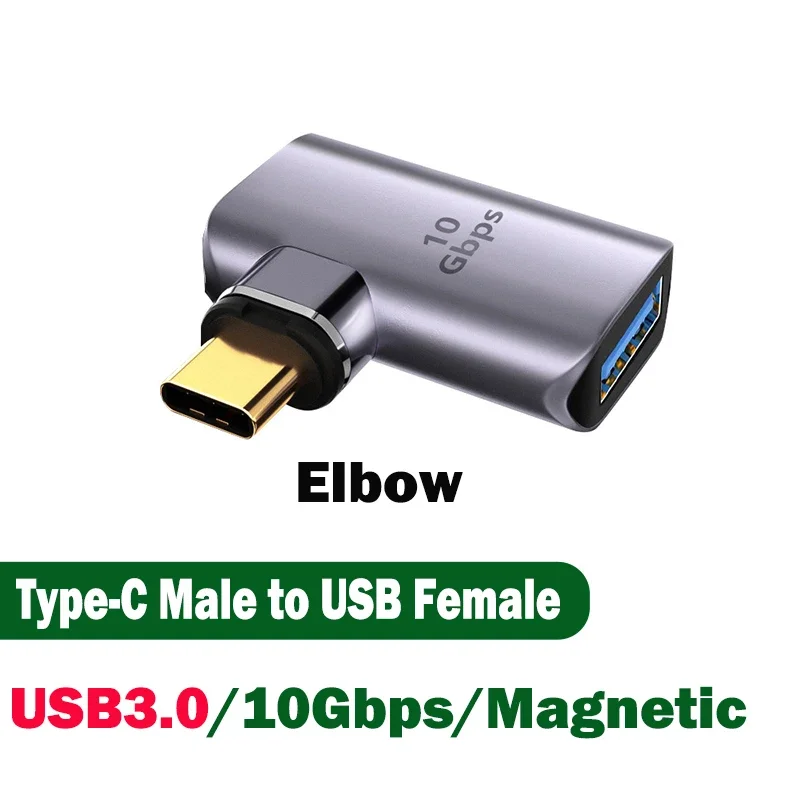 100W Magnetic USB Type-C OTG Adapter 40Gbps Thunderbolt Fast Charging Converter USB 3.0 Fash Driver Hub For Macbook Phone Ipad