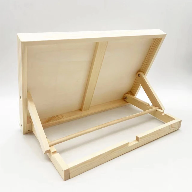 

Foldable Tabletop Easel Lightweight Portable Wood Drawing Easel Art Supply Adjustable Sketching Painting Board Students Artist