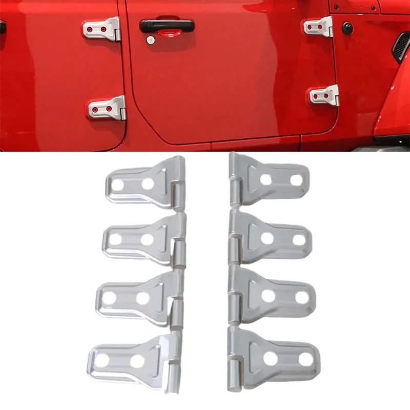 Car Outside Door Hinge Shell For Jeep Wrangler JL 2018-2022 Engine Hood Hinge Decorative Trim Frame Exterior Accessories