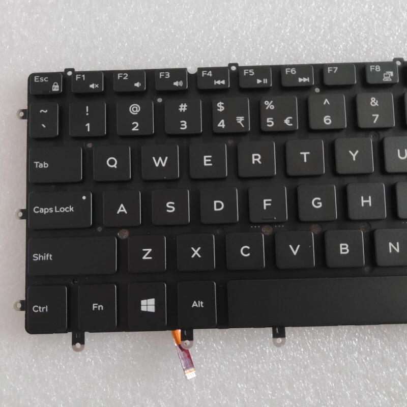 f  FOR DELL XPS 13 9360 9350 Keyboard with Backlight Small Carriage Return 04XVX6