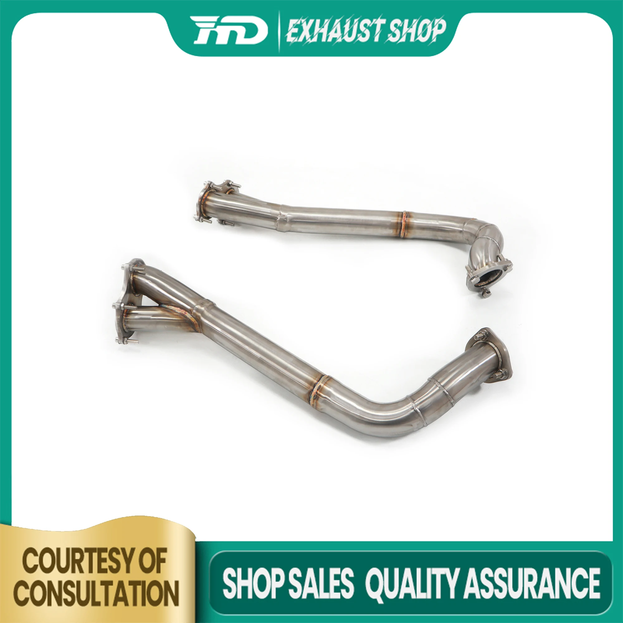 

High Quality Downpipe For Porsche 718 GT4 4.0L Stainless Steel Exhaust System High Flow Performance Discount Price HMD
