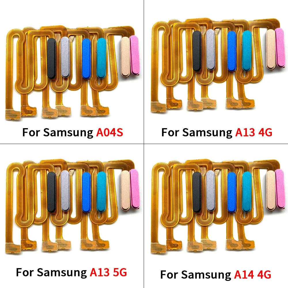 Cable flexible del botón de encendido/apagado lateral sin sensor de huellas dactilares para Samsung A04S A13 4G A13 5G A14 4G