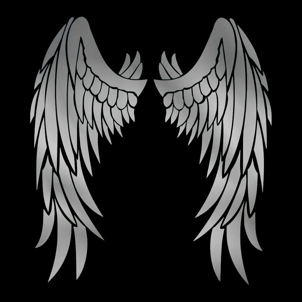 Car Stickers Angel Wings Vinyl Decals Motorcycle Decal Decoration Accessories Waterproof Sunscreen Cover Scratches PVC,13cm