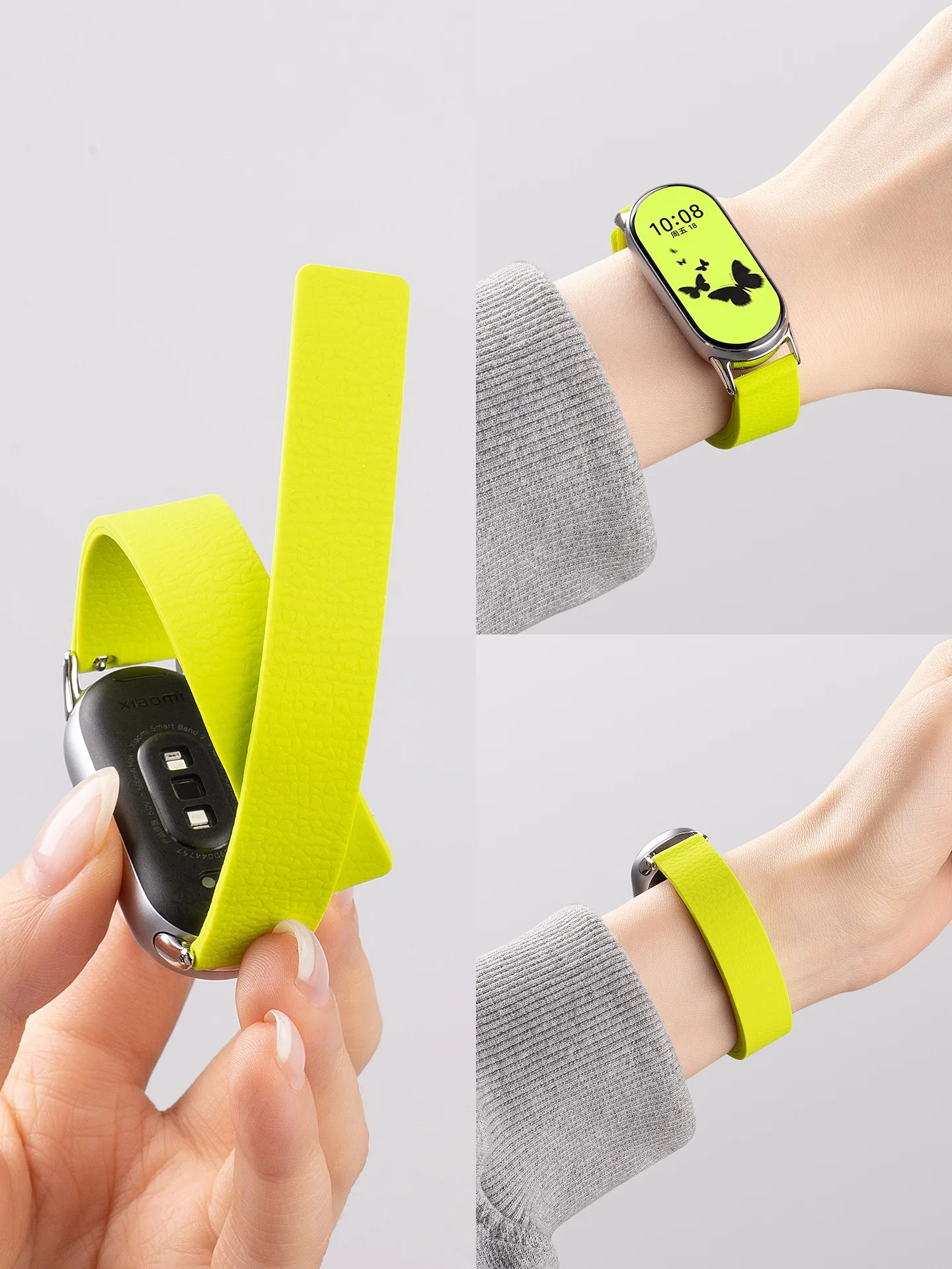 Correa magnética de silicona para Xiaomi Mi Band 10 9 8 pulsera reemplazable Correa para Xiaomi Band 8 9 10 cinturón deportivo