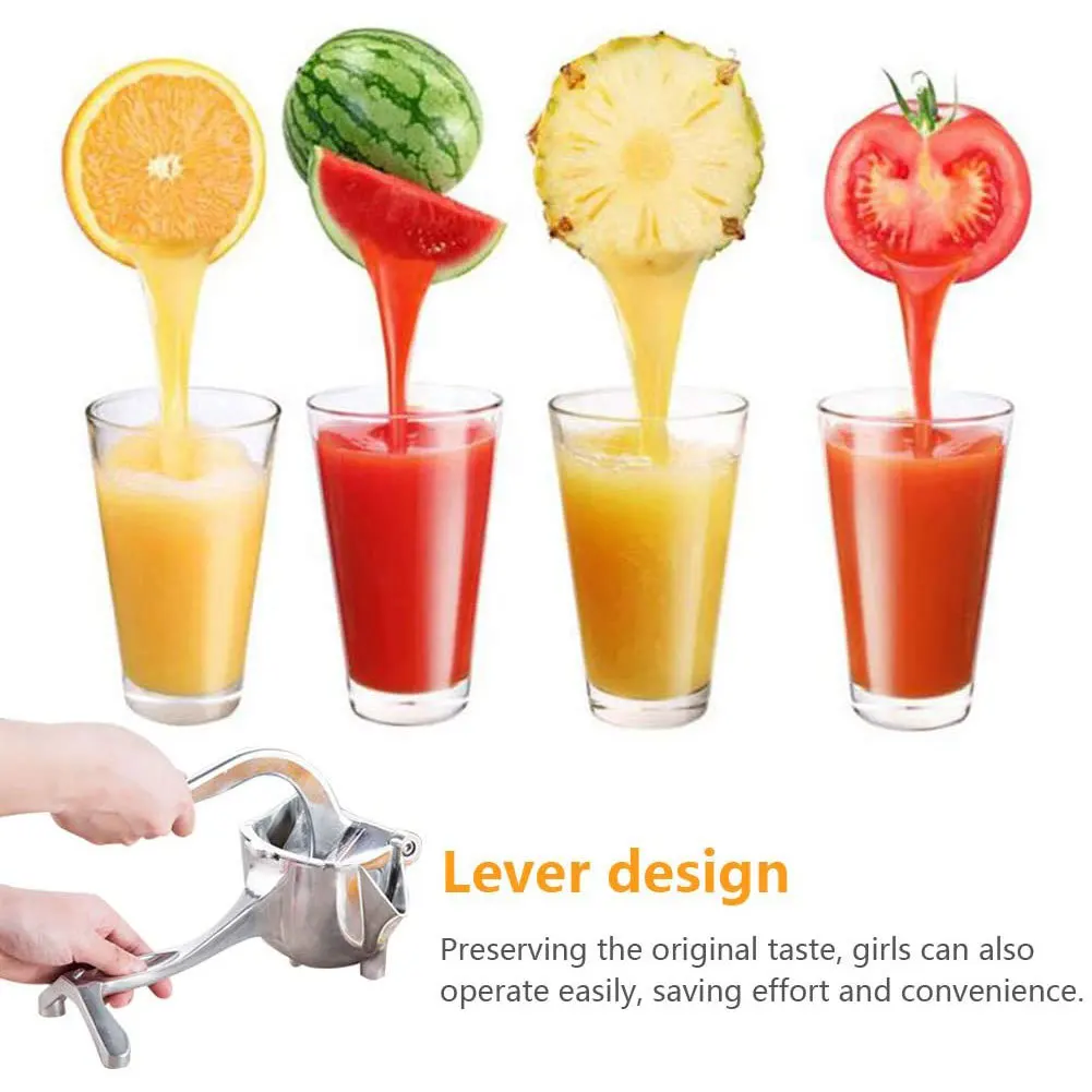 Aluminum Alloy Manual Juice Squeezer Hand Pressure Juicer Pomegranate Orange Lemon Sugar Cane Juice Kitchen Bar Fruit Tool