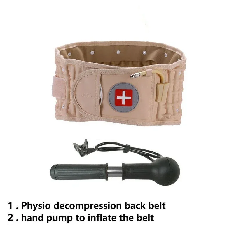 Lumbar Spinal-air Decompression Back Belt Air Traction Brace Spinal Back Relief Belt Backach Pain Release Massager Unisex