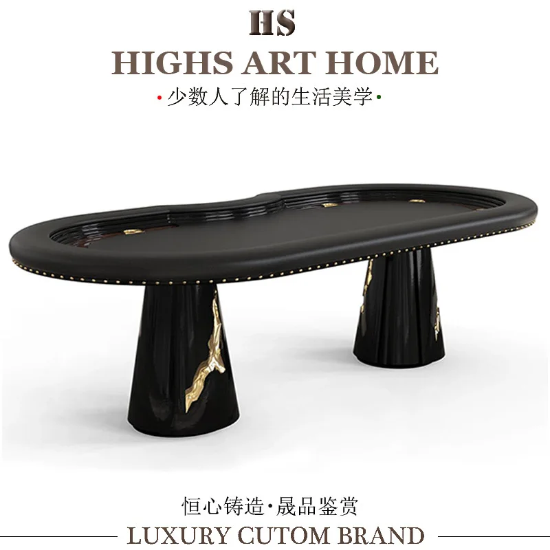 Solid wood poker table