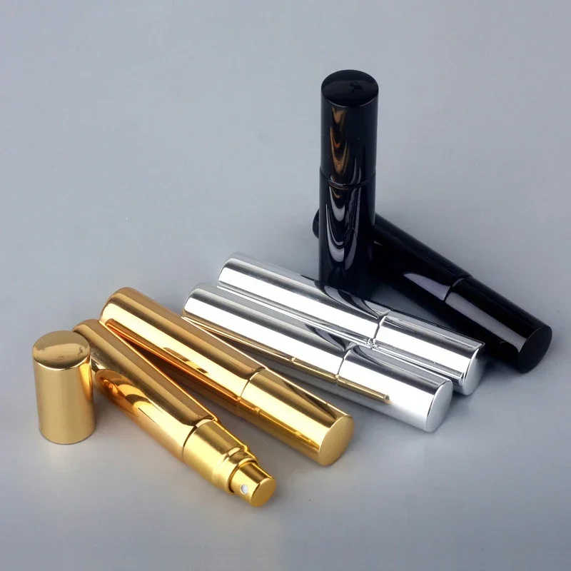 3/6/9 قطعة 10 مللي المحمولة الأشعة فوق البنفسجية الزجاج إعادة الملء زجاجة عطر مع رذاذ الألومنيوم رذاذ زجاجات عينة حاويات فارغة #6