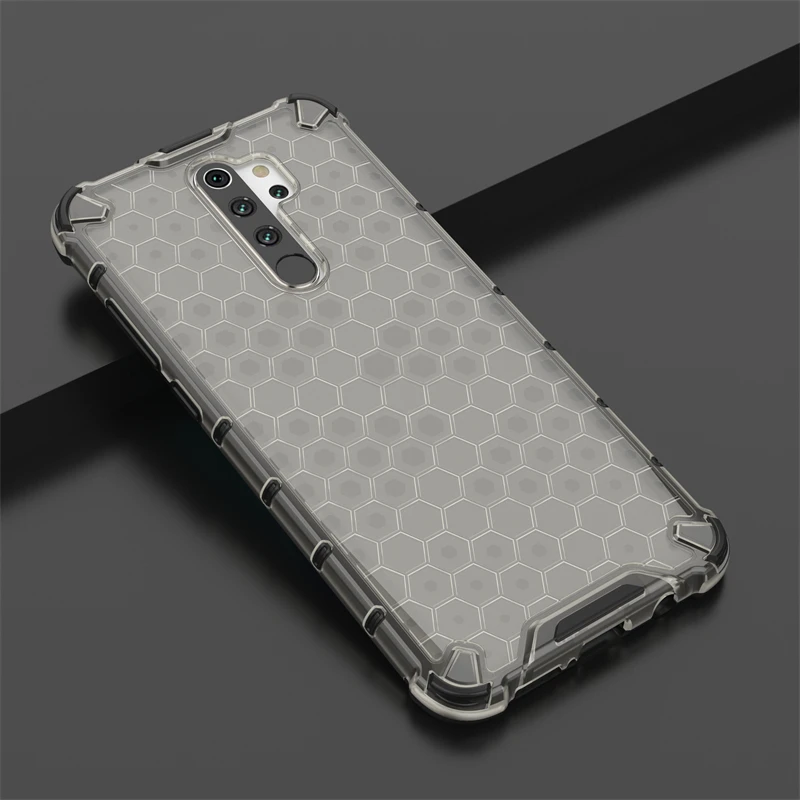 Shockproof Transparent Case For Redmi Note 8 Pro Honeycomb Armor Clear Case For Redmi Note 8 Pro Case Cover For Redmi Note 8 Pro - view 4