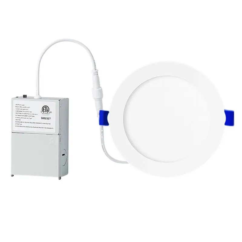 [NEWA64Z!】 Canless Ceiling Lights With Junction Box, 2Pcs 6 Inch LED Recessed Lighting, Dimmable, 4000K Cool White, 2 Pack