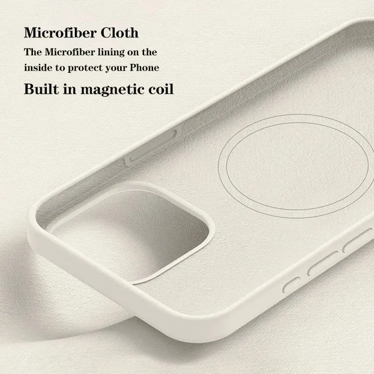 Original MagSafe Flüssigsilikon-Handyhülle für iPhone 17 16 14 15 Plus 18 Pro Max Hülle Kabelloses Laden Magnetische Weiche Abdeckung iphone 18 17 pro hülle – Detail 2