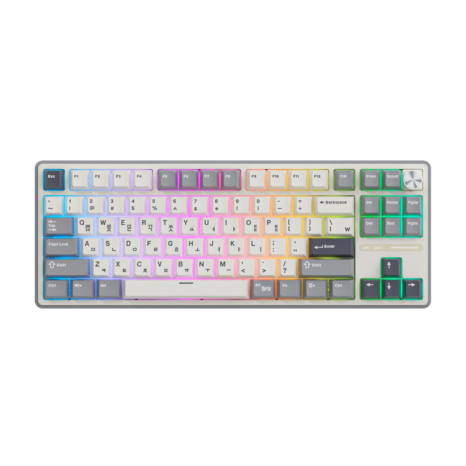 RK Royal Kludge R87Pro Gasket Mechanisch Toetsenbord 87% RGB Backlit Hot-swappable Bedraad Gamer-toetsenbord met Knop MDA PBT Keycaps