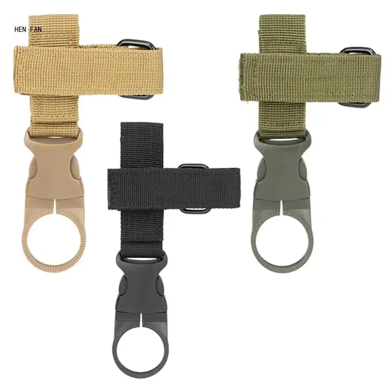 

Backpack Keychains Carabiner Hanging Gear Webbing Buckle Strap Clip Outdoor Bottle Holder Belt Water Bottles Holder Clip M89D