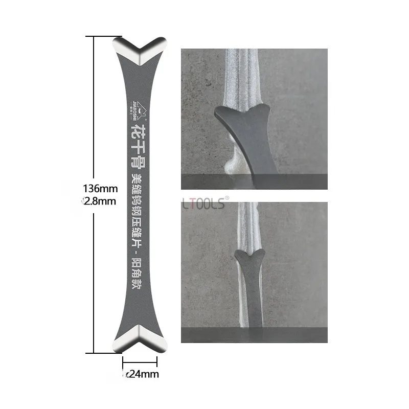 Tungsten Steel Beautiful Seam Stitching Tool Construction Scraping Glue Ceramic Tile Scraper Professional Mirror Polishing Tool