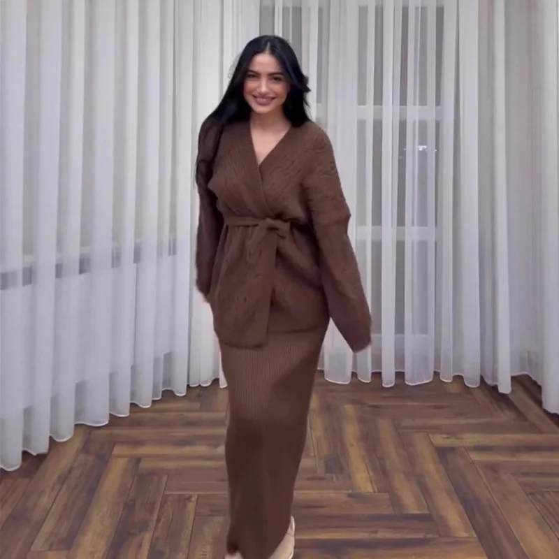 

2025Autumn Sexy Elegant Fashion Long Sleeve Long Dress Comfortable Suit Dress for Women