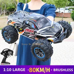 1:10 80KM/H Off-road Brushless Racing Drift 4WD RC Car 200M Metal Hydraulic Shock Absorber Climbing RC Buggy Truck Adult Toys