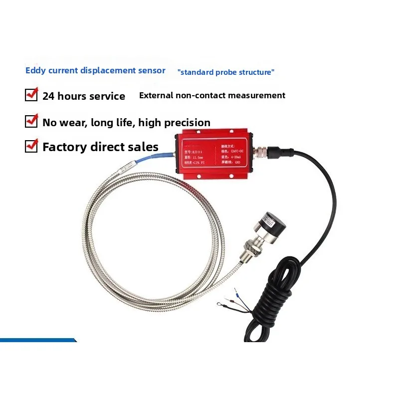 Sensor Eddy current sensor External non-contact measurement No wear