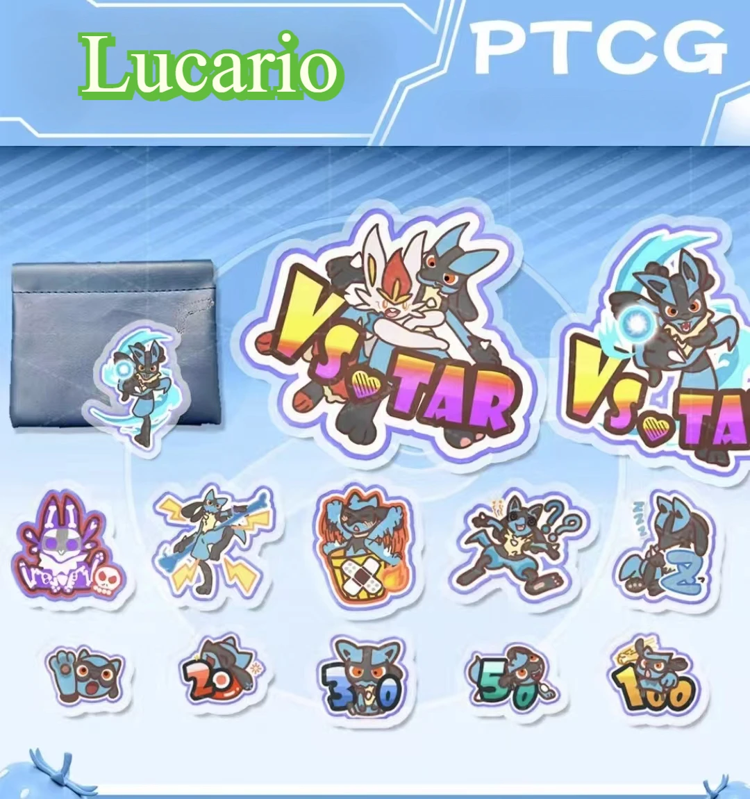 

PTCG Pokemon Match Scoring Damage Counter Damage Indicator Lucario and Riolu Used Board Vstar Borad Role-playing Game Wave 50