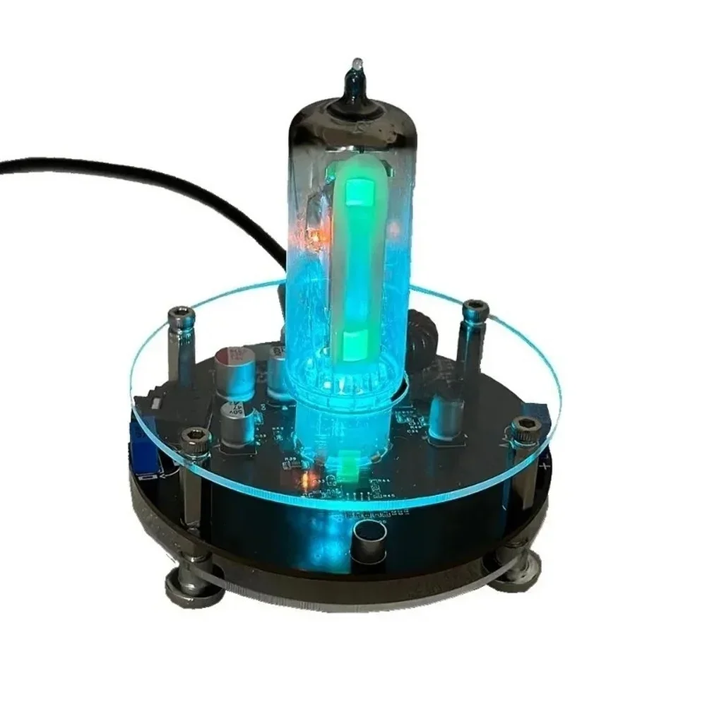 Electron Tube Drive Board Pickup Vintage LED Music Visualizer Tube With Type-C Charging Blue LED Music Rhythm Light
