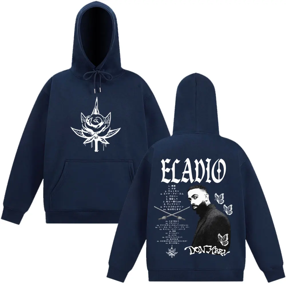 Eladio Carrion DON KBRN 2025 Album Merch Felpa con cappuccio Uomo Donna Felpe Hip Hop Autunno Inverno Allentato Casual Harajuku Man. Tuta