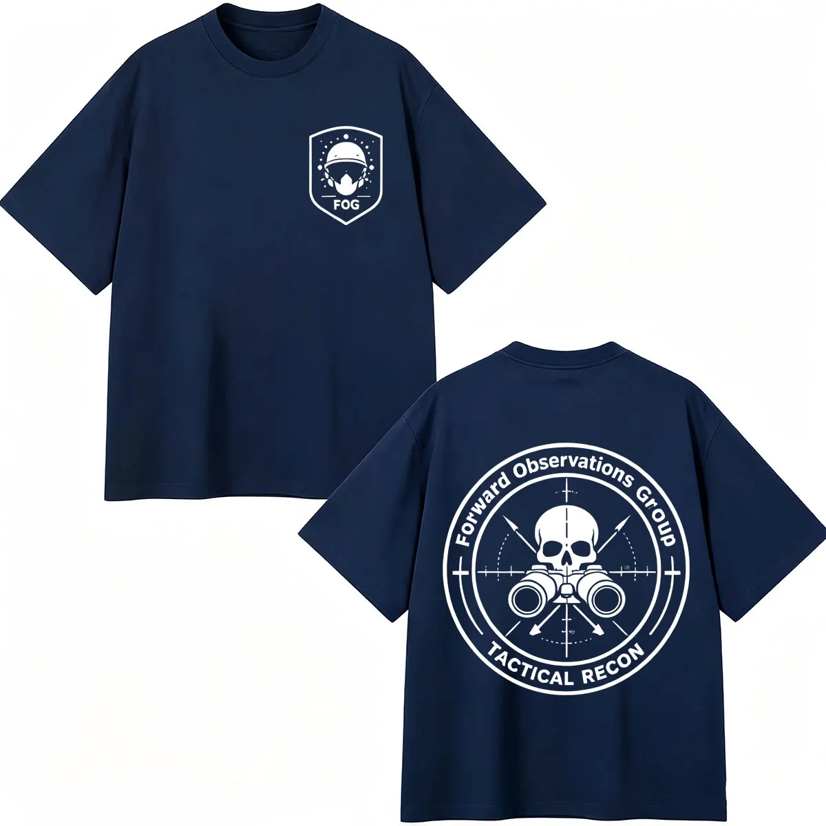 Forward Observations Group Graphic Tshirt Death Skeleton Punk Cool Vintage T-shirts Oversized Cotton Men Women Tees Streetwear