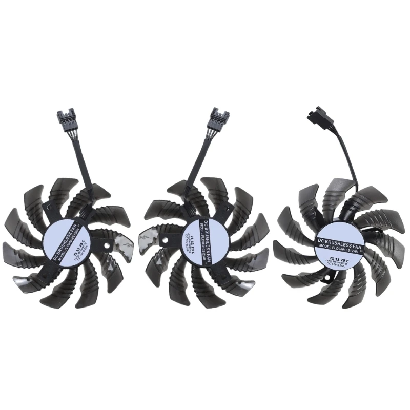 

4pin DC12V GPU Cooling Fan 78MM PLD08010S12HH for RTX3050 3060 GAMING Graphics Cards for Consistent Temperature Control