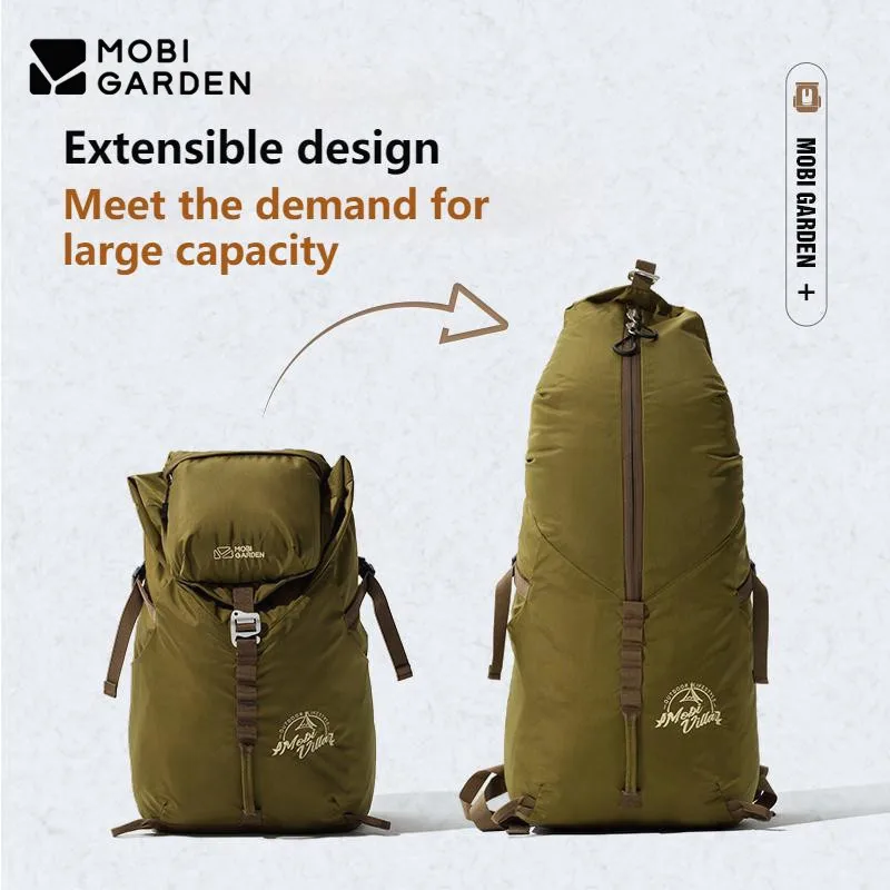 Mobi Garden 750g Ultralight Camping Backpack 28L High Capacity Sports Bag Portable Waterproof Knapsack Outdoor Travel Hiking Bag