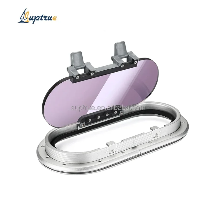 

New Marine Accessories Aluminum Frame Tempered Glass Watertight Replacement Portholes for RV Yacht and Boat