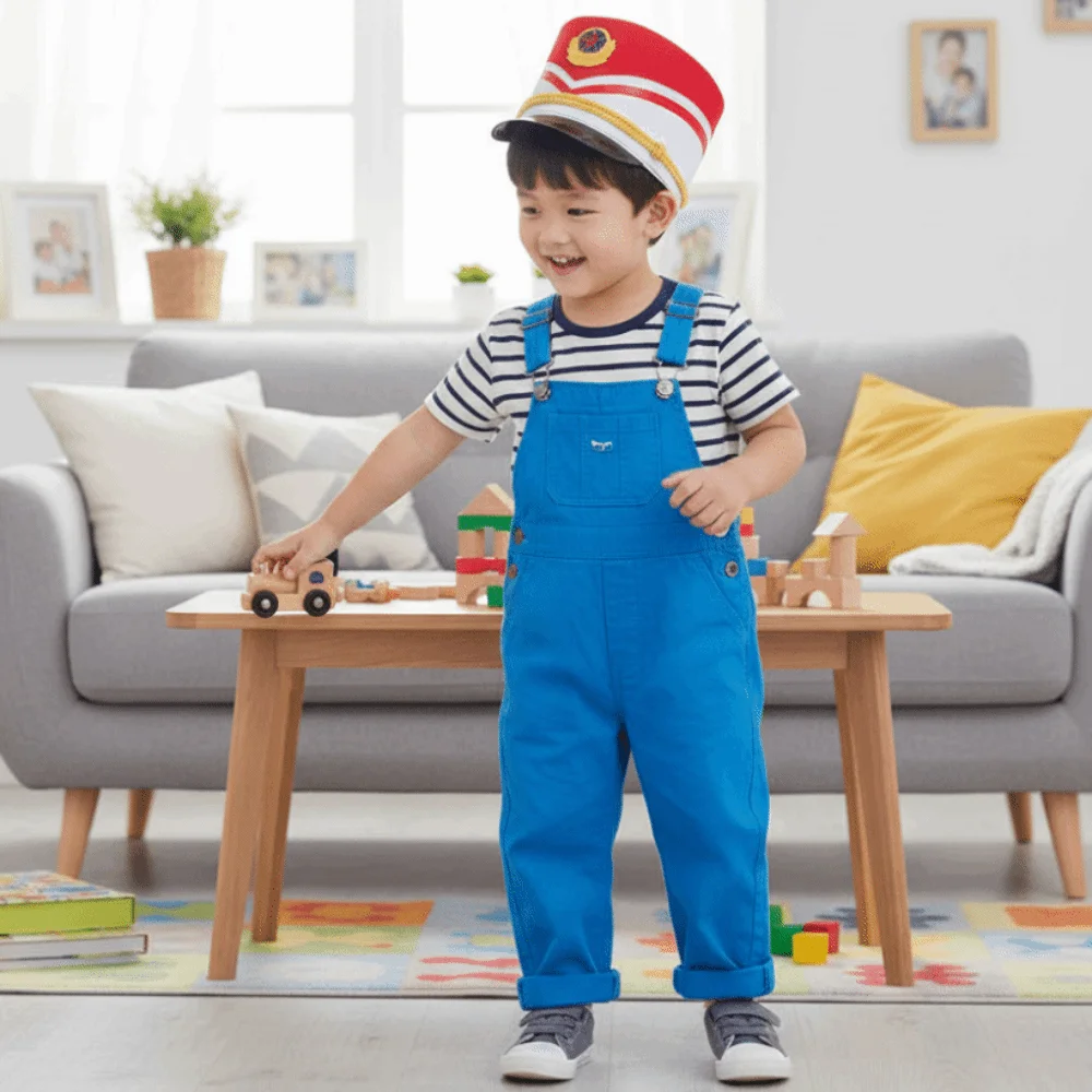 

Cosplay Show Marching Band Hat Gold Trim Strips Themed Party Drum Major Master Hats Skin-friendly Photography Soldier Top Cap