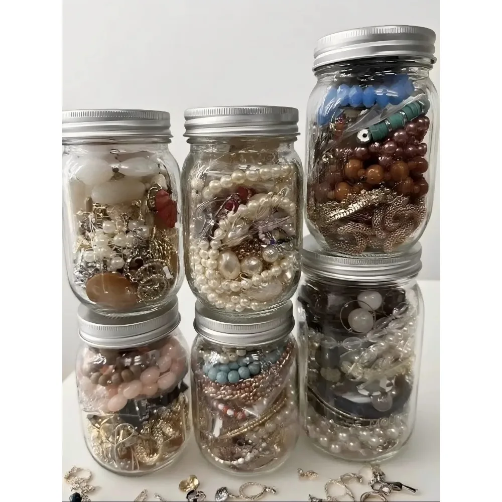 

Tiktok's highly popular brand new jewelry blind box jar mixed blind box lucky bag necklace earrings bracelet random