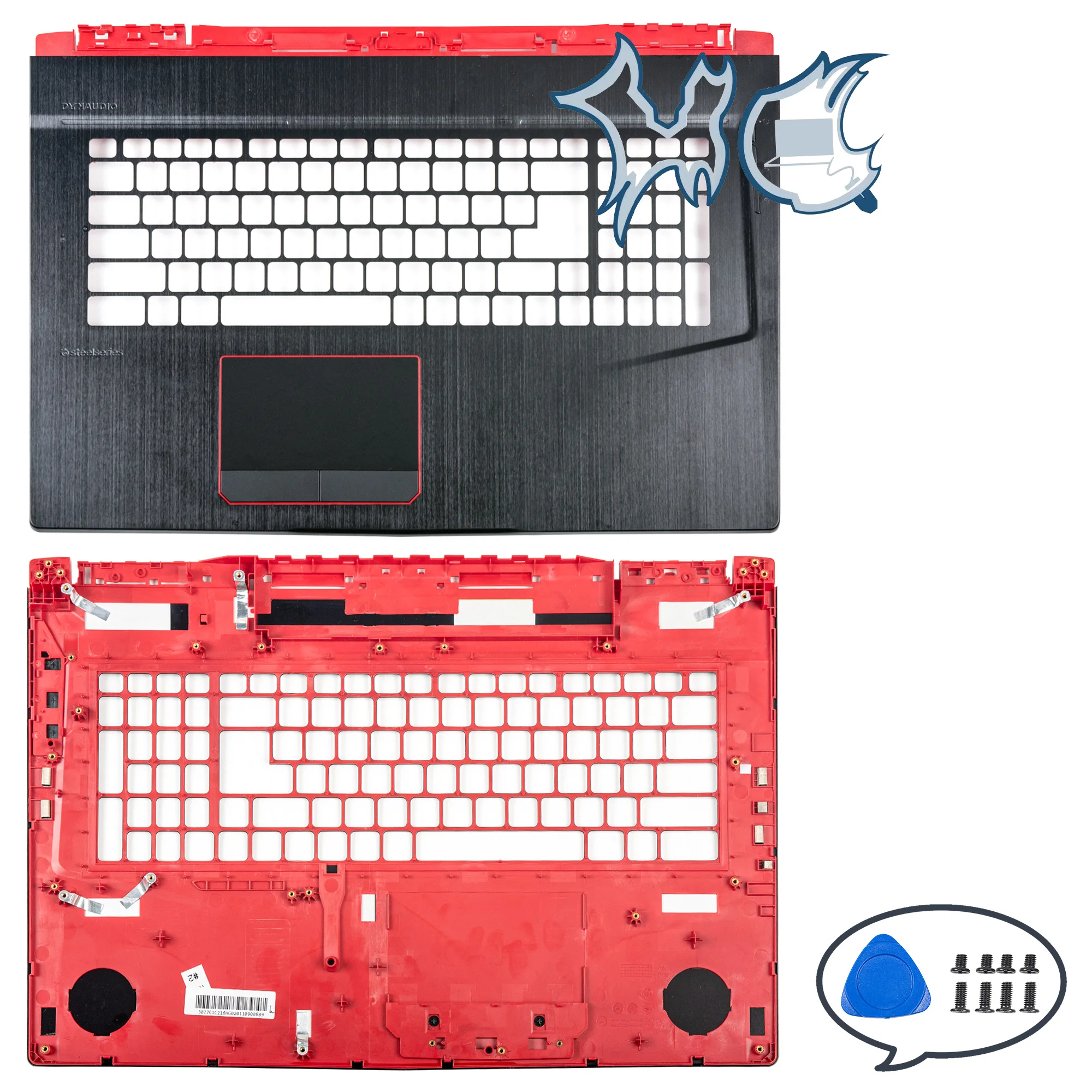 Nowe etui do GE73 GE73VR Raider RGB 8RE 8RF MS-17C5 Laptop LCD Tylna pokrywa Przednia ramka Zawiasy Palmrest Klawiatura Rama Dolna