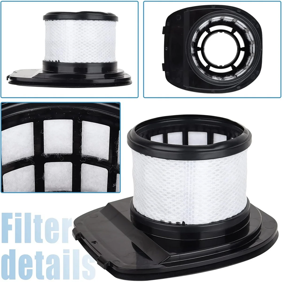 FZFZ 6PCS Kit filtro aspirapolvere per IX140 IX141 IX142 IZ140 Accessori per aspirapolvere Parti di ricambio