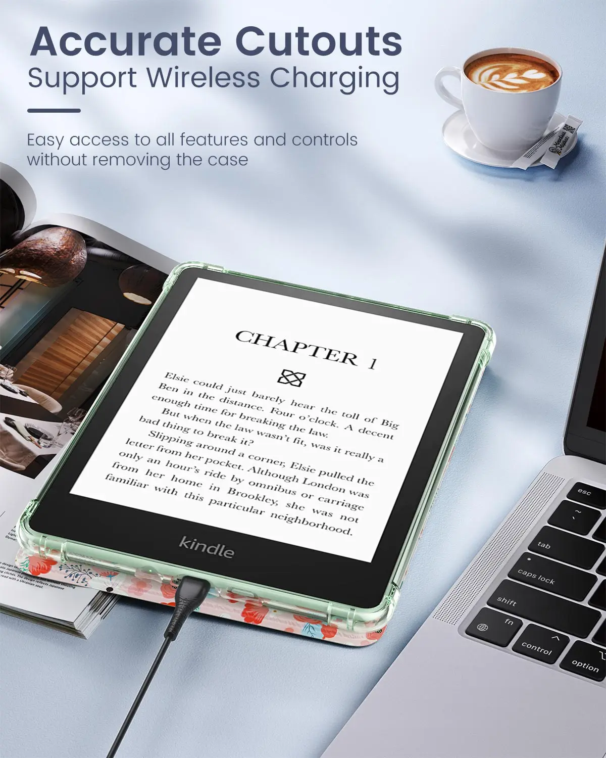 MoKo чехол для Kindle Paperwhite (11-е поколение-6,8) Kindle Paperwhite, версия для подписей, ультра прозрачный мягкий гибкий прозрачный ТПУ