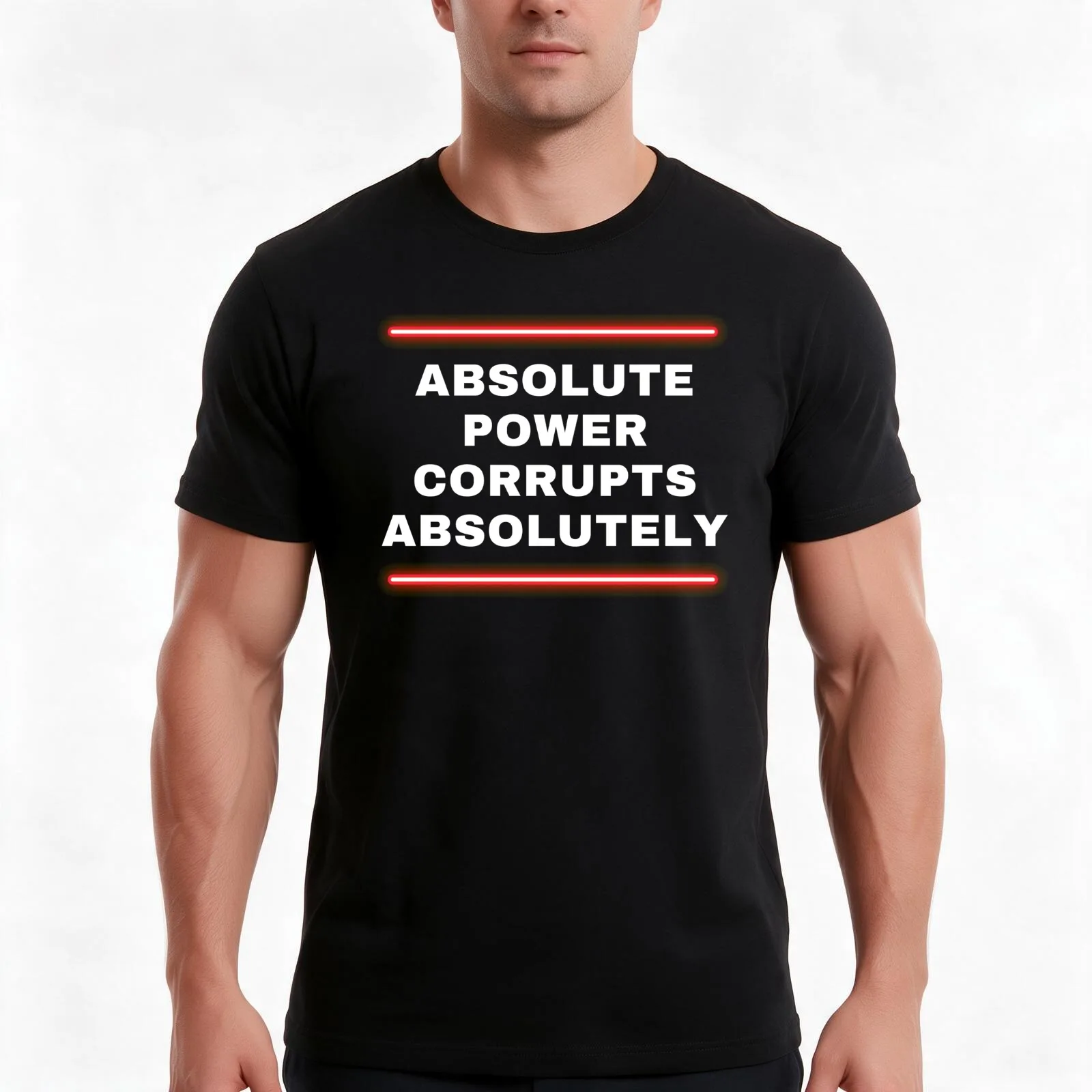 Absolute Power Corrupts Absolutely T-Shirt, Summer Casual Cotton Tee, Oversized Streetwear Tops, Vintage Graphic Print