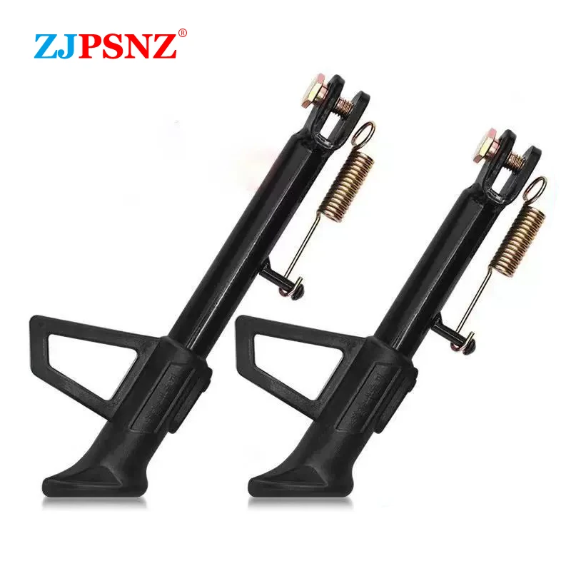 

Motorcycle Kickstand Side Lining Stand Kick Foot Bracket With Spring Bolt Scooter e-Bike Kickstand Distance 14/16/18/20/22/24cm