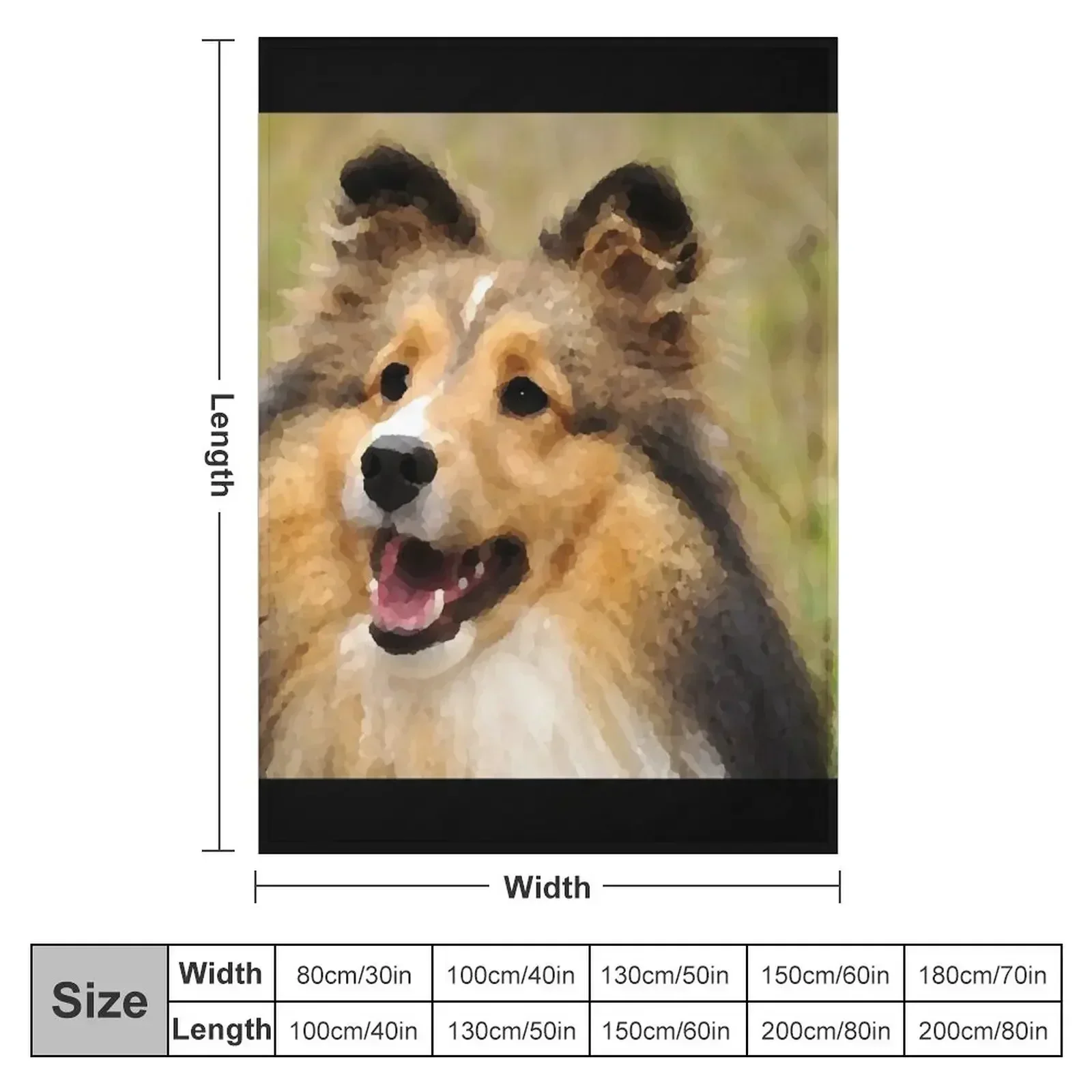 Sheltie in the Nature Throw Blanket Soft Big Soft Beds Summer christmas gifts Blankets
