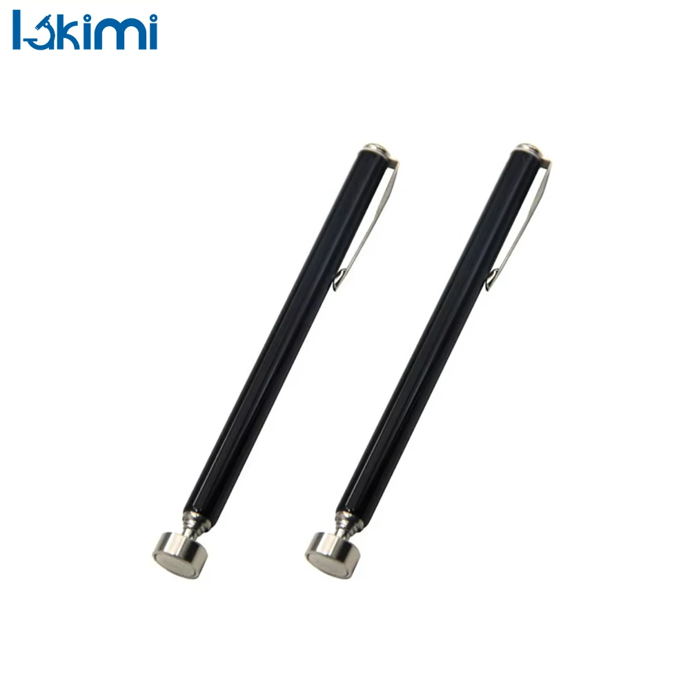 

5 Pound Retractable Suction Iron Rod Extractor – 2PCS Portable Magnetic Pickup Tool with Pen Clip for Automotive Repair LK-AA429