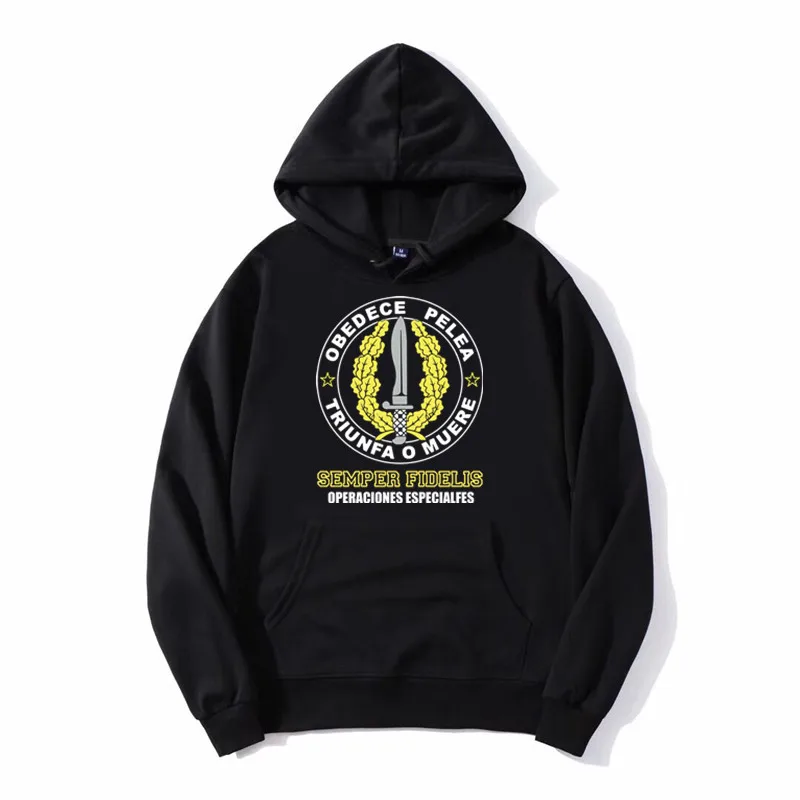 Spanish Legion Mod 1 Emblem Semper Fidelis Special Operations Hoodie Cotton Men's Pullover Sweatshirts Unisex Coat