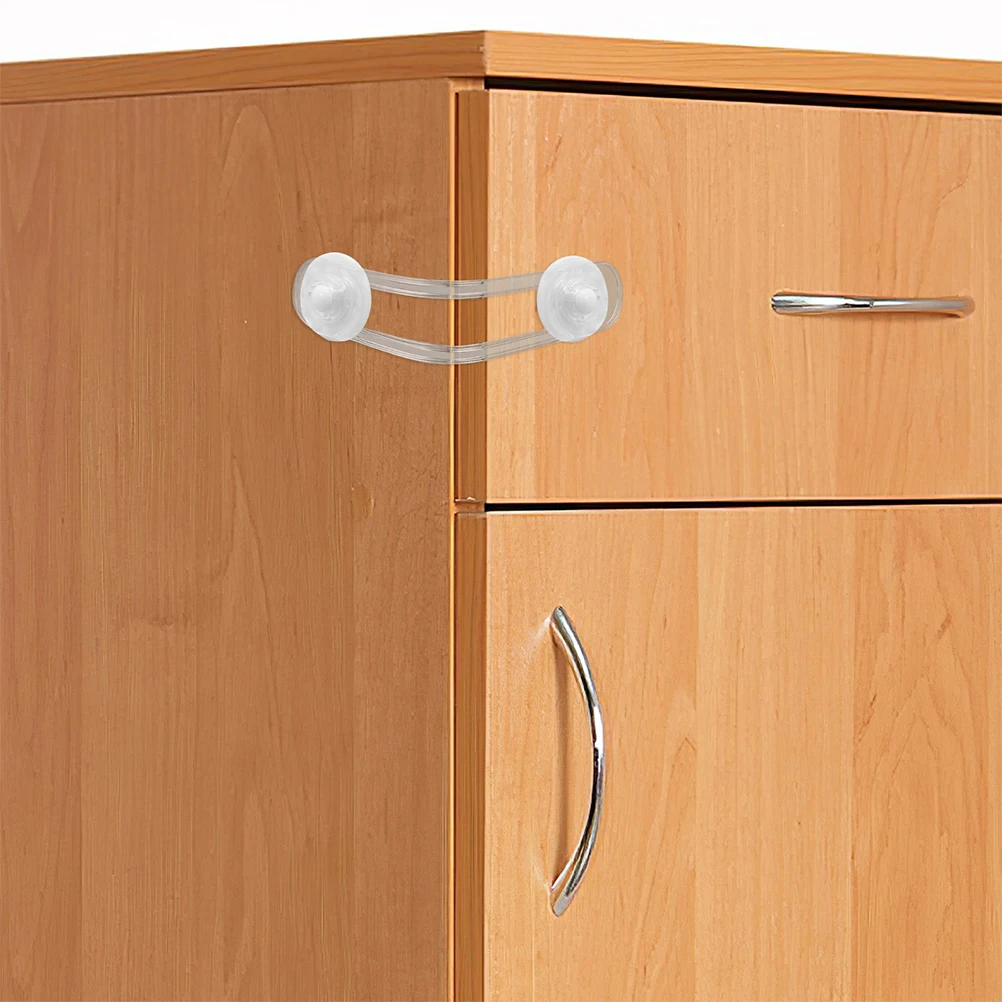

2 Pcs Anti-pinch Safety Lock Childproof Fridge Cabinet Latches Drawer Door Locks Refrigerator