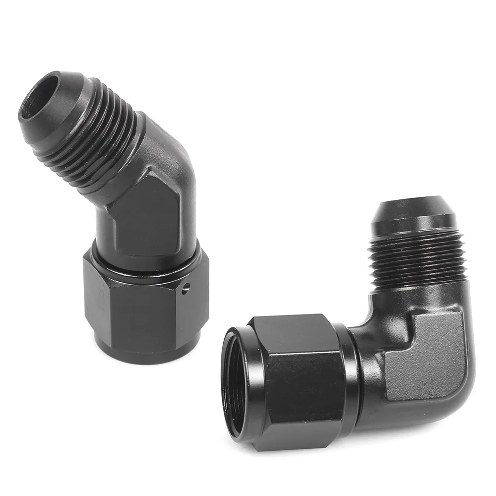 Car Parts Aluminum Alloy Male-female Joint Conversion Screw Forged Oil-cooled Adapter AN4 6 8 10 12