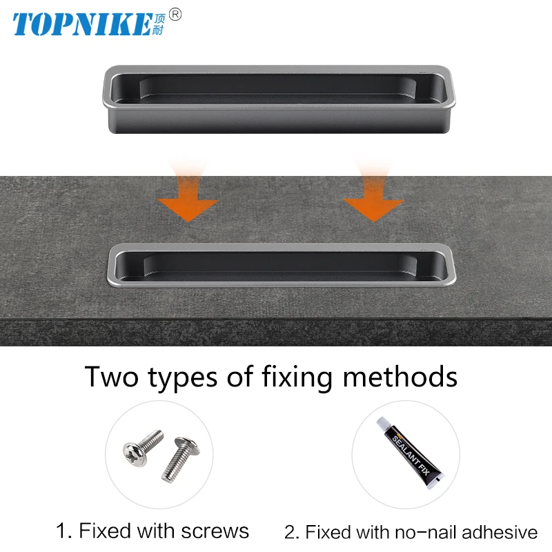 Hidden Sliding Door Handles Wardrobe Handles Recessed Finger Pulls Cabinets Drawer Handles Push-Pull Doors Embedded Pulls