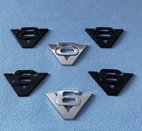 1X 3D Metal Car Styling V6 V8 Displacement logo Fender trunk Rear Decal Emblem Badge Sticker