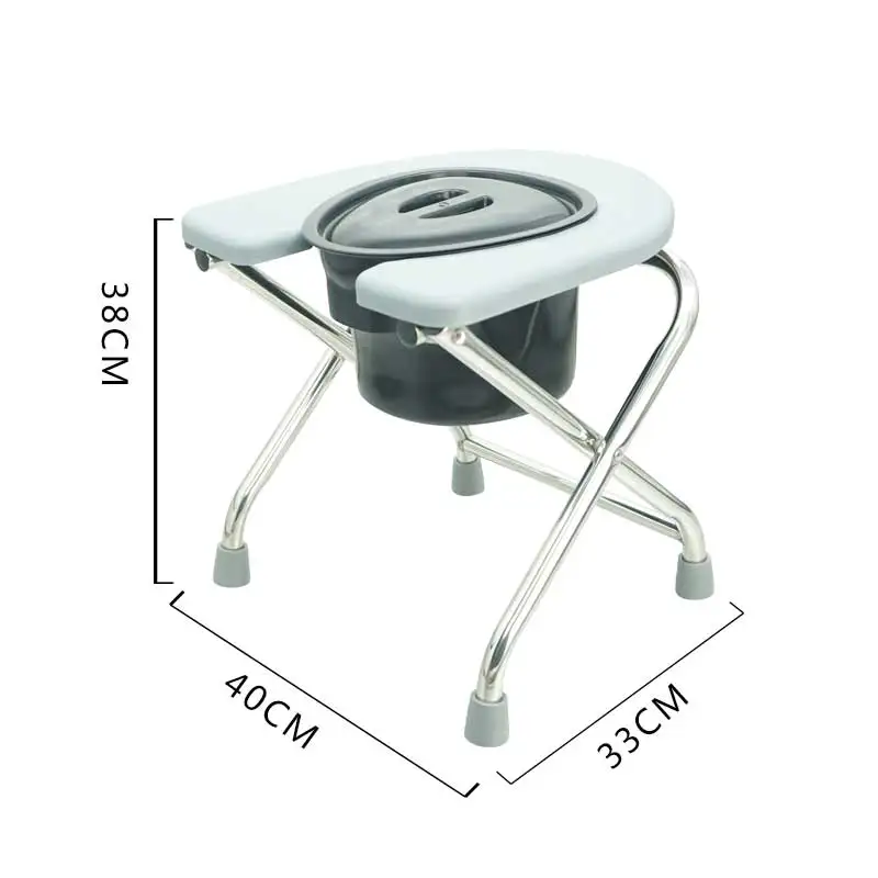

Folding U Shape Toilet Seat Converter Over Toilet Commode Chair Portable Raised Bidet for Elderly Pregnant​