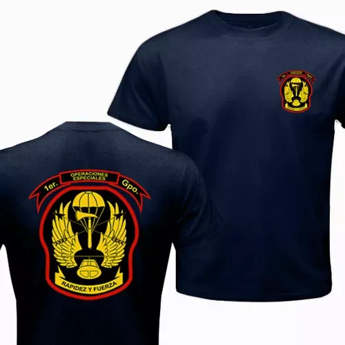 Operaciones Especiales GOE Comando El Salvador Army Special Forces T-Shirt 100% Cotton O-Neck Short Sleeve Casual Mens T-shirt