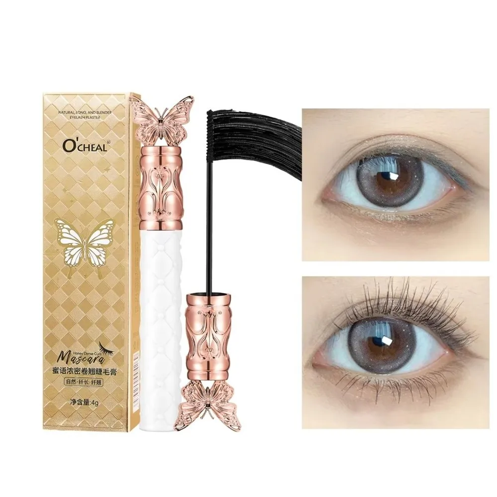 Mascara noir 4D longue durée résistant à la transpiration ​ ​ Anti-taches ​ ​   Mascara à cils Mascara à friser imperméable à séchage rapide pour femmes